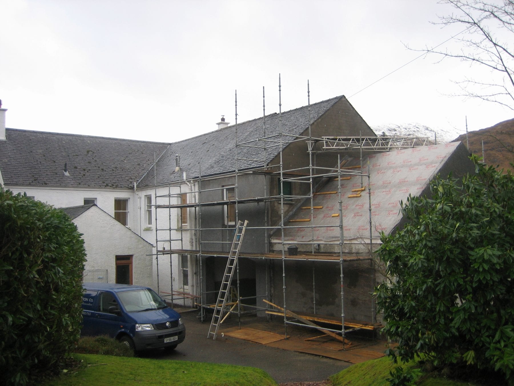 Kingairloch House renovations